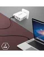 Altadif ALTACPD31USB45W chargeur d&amp;quot;appareils mobiles Noir
