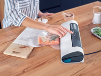 Leifheit Vacu Power 100 appareil à emballage sous vide 500 mbar Noir, Turquoise, Blanc