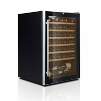 Caviss S148CBE4 refroidisseur à vin Refroidisseur de vin compresseur Autoportante Noir, Acier inoxydable 48 bouteille(s)