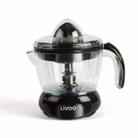 Livoo DOD131N presse-agrumes Centrifugeuse lente 25 W Noir, Transparent