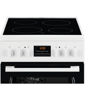 Electrolux LKR524288W four et cuisinière Plaque avec zone à induction Noir, Blanc A