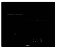De Dietrich DPV4502B plaque Noir Intégré 65 cm Céramique 3 zone(s)