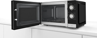 Bosch Serie 2 FFL020MS2 micro-onde Comptoir Micro-ondes uniquement 20 L 800 W Noir, Acier inoxydable