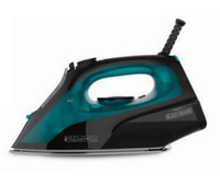 Black &amp; Decker BXIR2403E Fer à repasser à sec ou à vapeur Semelle en céramique 2400 W Noir, Vert