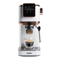 Domo DO746K machine à café Semi-automatique Machine à café 2-en-1 1,1 L
