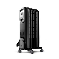 De’Longhi V550715.BG appareil de chauffage Intérieure Beige, Noir 1500 W Chauffage électrique à bain d’huile