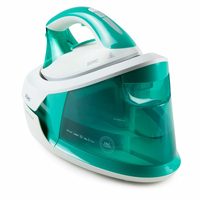 Domo DO7118S Centrale vapeur 2400 W 1,5 L Semelle en céramique Vert, Blanc