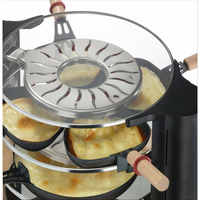 LAGRANGE Evolution raclette 8 personne(s) 900 W Noir, Chrome, Transparent, Bois