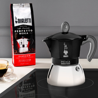 Bialetti Moka Induction Cafetière à moka 0,9 L Noir
