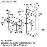 Neff N 50 Four intégrable avec fonction vapeur 60 x 60 cm Inox