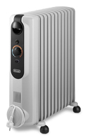 De’Longhi Radia-s Easytronic Intérieure Noir, Blanc 2500 W Chauffage électrique à bain d’huile