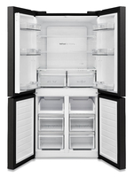 Telefunken R4P488K2 frigo américain Pose libre 487 L E Noir