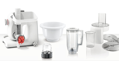 Máquina De Cozinha 1000w Branco, Prata 
