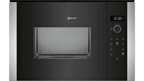 Neff N 50 Intégré (placement) Micro-ondes uniquement 25 L 900 W Noir, Acier inoxydable