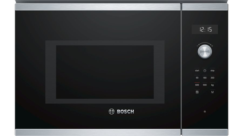 Bosch Serie 6 BFL554MS0 micro-onde Intégré (placement) Micro-ondes uniquement 25 L 900 W Noir, Acier inoxydable