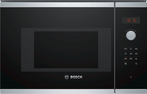 Bosch Serie 4 BFL523MS0 micro-onde Noir, Acier inoxydable Micro-onde simple Intégré 20 L 800 W