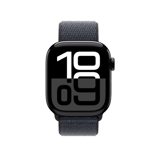 Apple Watch Series 10 GPS 42mm Jet Black Aluminium Case with Ink Sport Loop. Display technology: OLED, Display resolution: