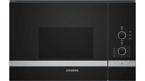 Siemens iQ300 BF550LMR0 micro-onde Intégré (placement) Micro-ondes uniquement 25 L 900 W Noir, Acier inoxydable