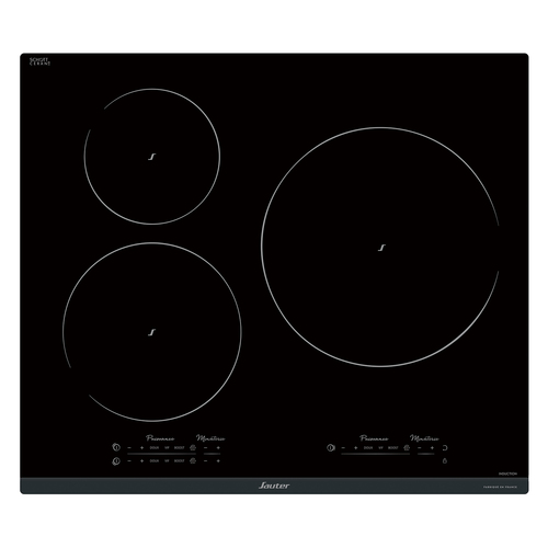 Sauter SPI9544B plaque Noir Intégré (placement) 60 cm Plaque avec zone à induction 3 zone(s)