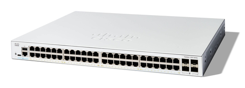 Cisco Catalyst 1200-48T-4G Smart Switch, 48 Port GE, 4x1GE SFP, Limited Lifetime Protection (C1200-48T-4G). Switch type: M