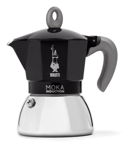 Bialetti Moka Induction Cafetière à moka 0,9 L Noir