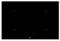 NOVY Inductie Comfort Noir Intégré Plaque avec zone à induction 4 zone(s)