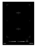 Airlux ATI42BBK plaque Noir Intégré (placement) Plaque avec zone à induction 2 zone(s)